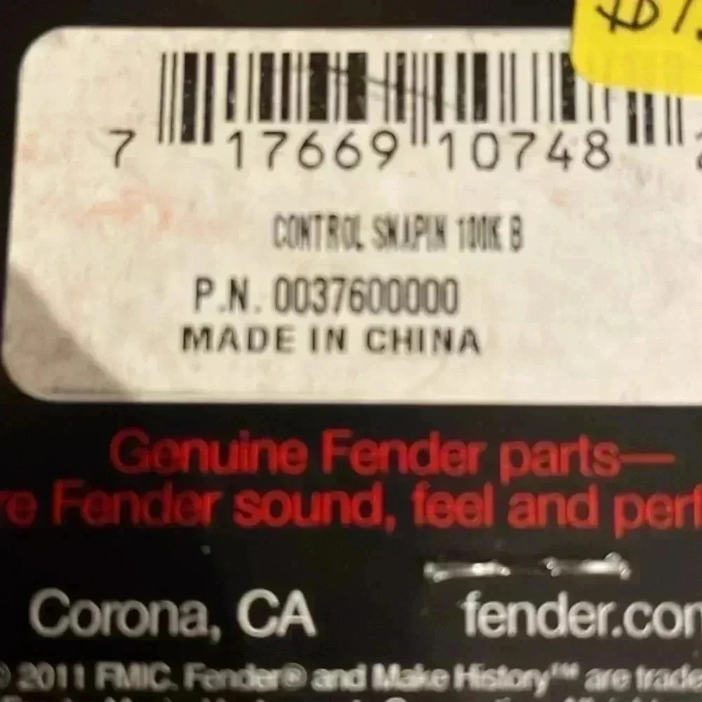 Fender Control SnapIn 100K B - Picture 5 of 7